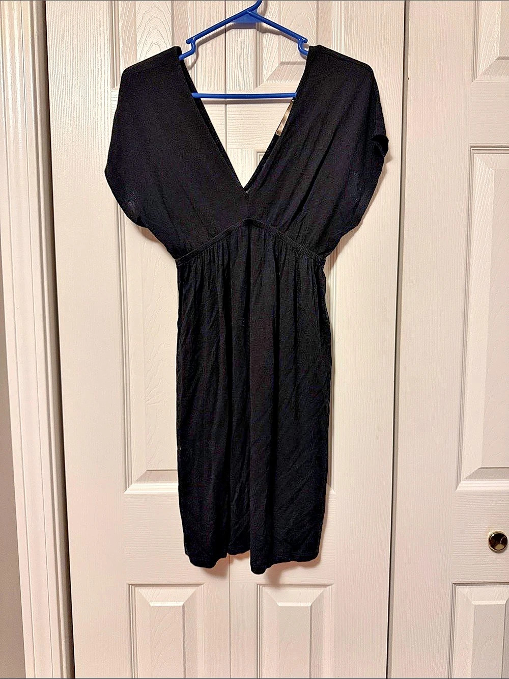 Lush Black V-Neck Mini Dress Size Medium